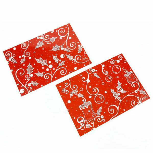 Tovaglietta Double-Face "CANDELE E AGRIFOGLIO" - immagine 3