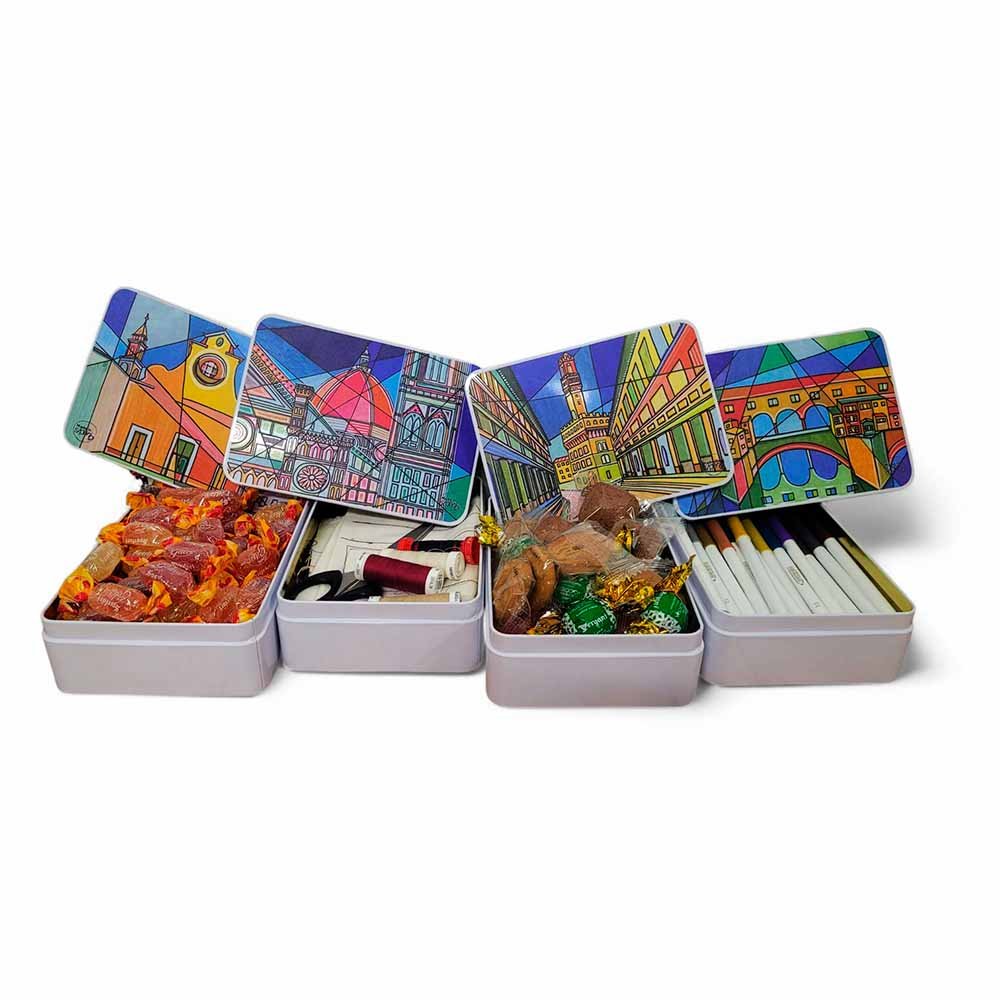 Scatola in Latta "LINEA FIRENZE"