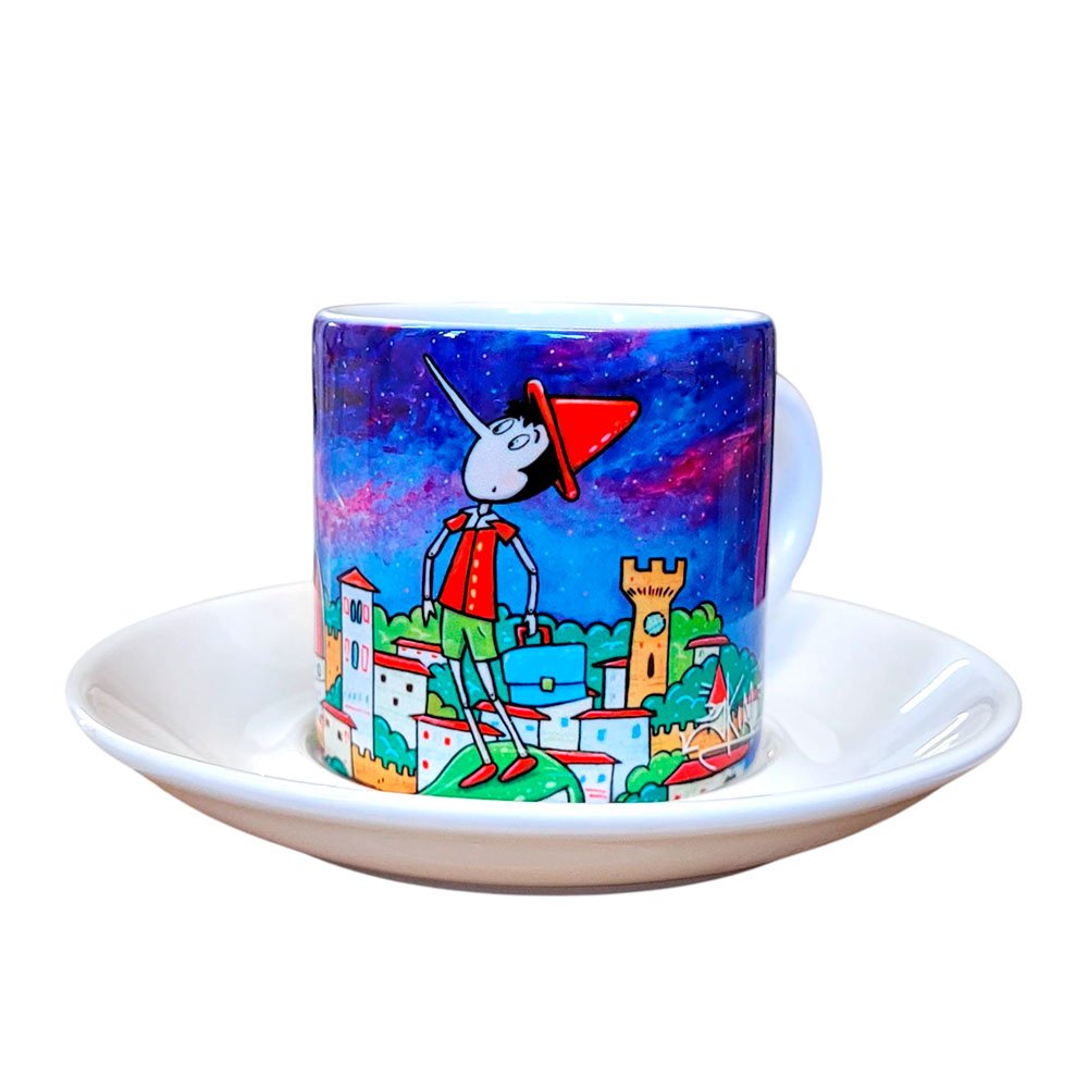 Tazzina da caffè "PINOCCHIO" Linea "SKIM per MADE IN SIPARIO"